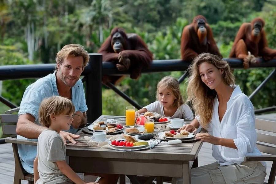 Breakfast with Orangutan Bali | Bali Zoo Tour | Bali Komodo Beyond | Bali Tours